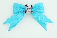 Dot blue / skull cross eye pink blue skull