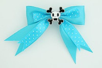 Dot blue / skull squared white blue skull