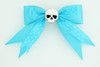 Dot blue / skull plain white blue skull