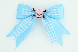 Blue / skull tooth pink blue skull
