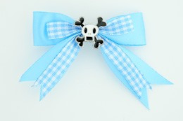 Blue / skull squared white blue skull