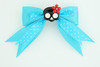 Dot blue / cute skull flower black-red blue cute skull