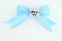 Blue / cute skull bone black-pink blue cute skull