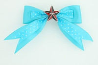 Dot blue / star black-red blue star