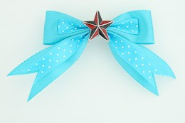 Dot blue / star black-red blue star