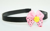 Flower yellow light pink bow & flower