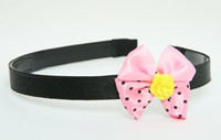 Flower yellow light pink bow & flower