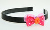 DP flower orange dark pink bow & flower