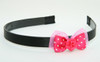 DP flower D.pink dark pink bow & flower