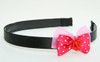DP flower red dark pink bow & flower
