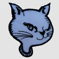 Cat head white animal big