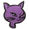 Cat head purple animal big