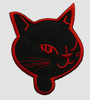 Cat head black-red animal extra big