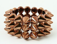 Brown spiky studs bracelet