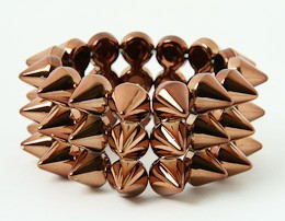 Brown spiky studs bracelet
