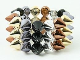 BL-S-BR-G-GR spiky studs bracelet