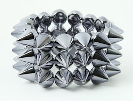 Grey spiky studs bracelet