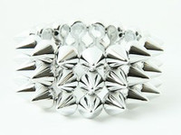 Silver spiky studs bracelet