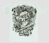Back - Skull rose white minute mirth