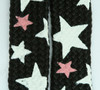 Stars BS black-white-pink star shoelace