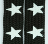 Star big black-white star shoelace