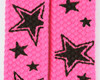Star line pink star shoelace