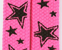 Star line pink star shoelace