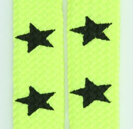 Star big yellow star shoelace