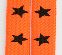Star big orange star shoelace