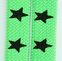 Star big green star shoelace
