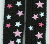 Star S BL-L pink-WH star shoelace