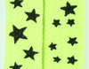 Star S yellow-black star shoelace