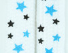 Star S white-blue-black star shoelace