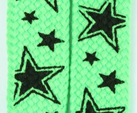 Star line green star shoelace