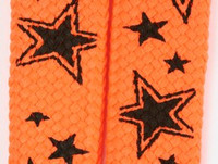 Star line orange star shoelace