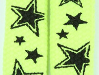 Star line yellow star shoelace