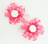 Dot TR D.Pink-white flower hair clipspair
