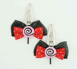 Black-Red / lolly pink red sweet