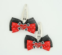 Black-Red / heart bone red-black red sweet