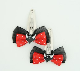 Black-Red / heart horn white red sweet