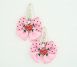 L.Pink / heart bone red-black light pink sweet