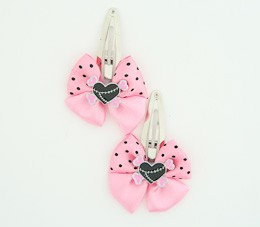 L.Pink / heart bone black-pink light pink sweet