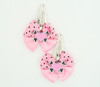 L.Pink / heart bone pink-black light pink sweet