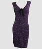 Front - DV leopard purple V neck pin up