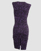 Back - DV leopard purple V neck pin up