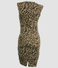 Back - DV leopard brown V neck pin up