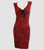 Front - DV leopard ted V neck pin up