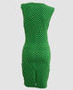 Back - DV dot L green V neck pin up