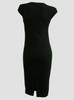 Back - DV black lace V neck pin up