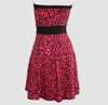 Back - DB leopard pink strapless pin up